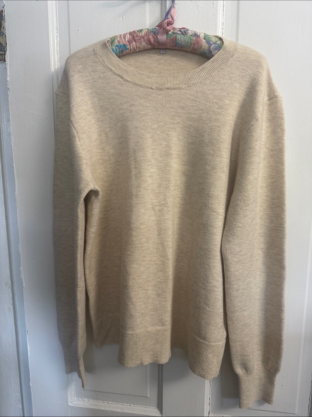 Amazon Women's Crewneck Sweater in Beige